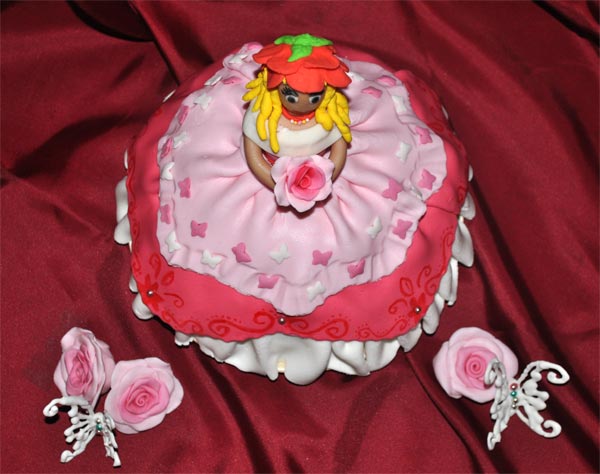 doll birthday cake